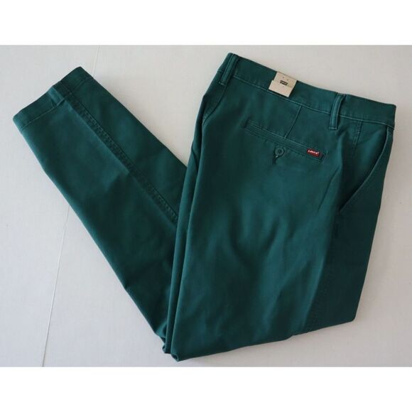 Levi's XX Chino Men's Sz 34x30 Green Relaxed Taper Fit Stretch Twill Pants $70 - Picture 3 of 6